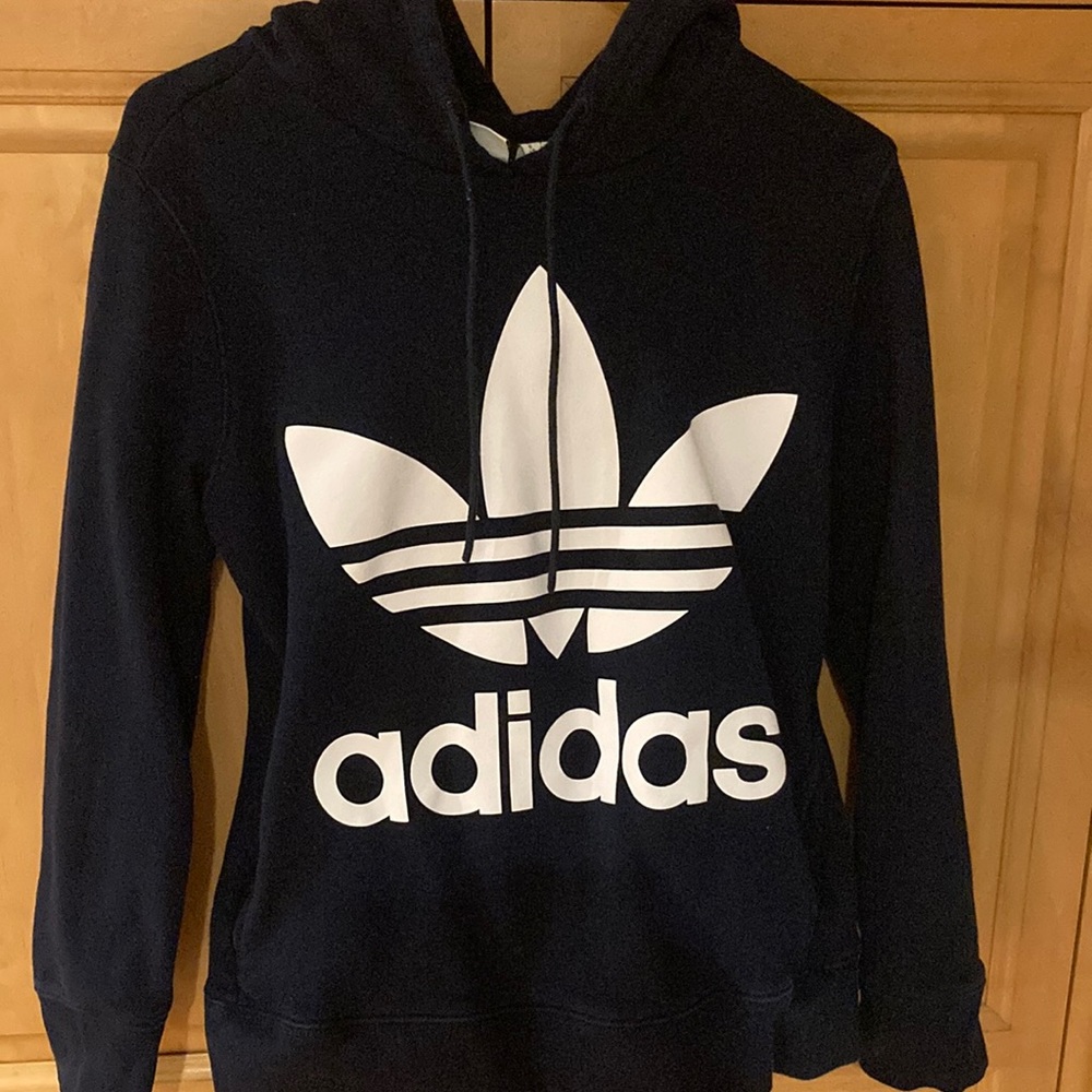 Adidas dark navy blue hoodie